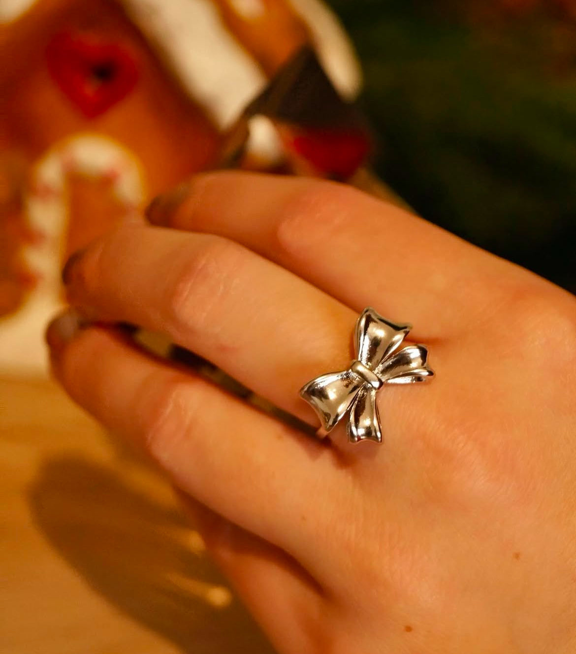 Bague noeud: argenté