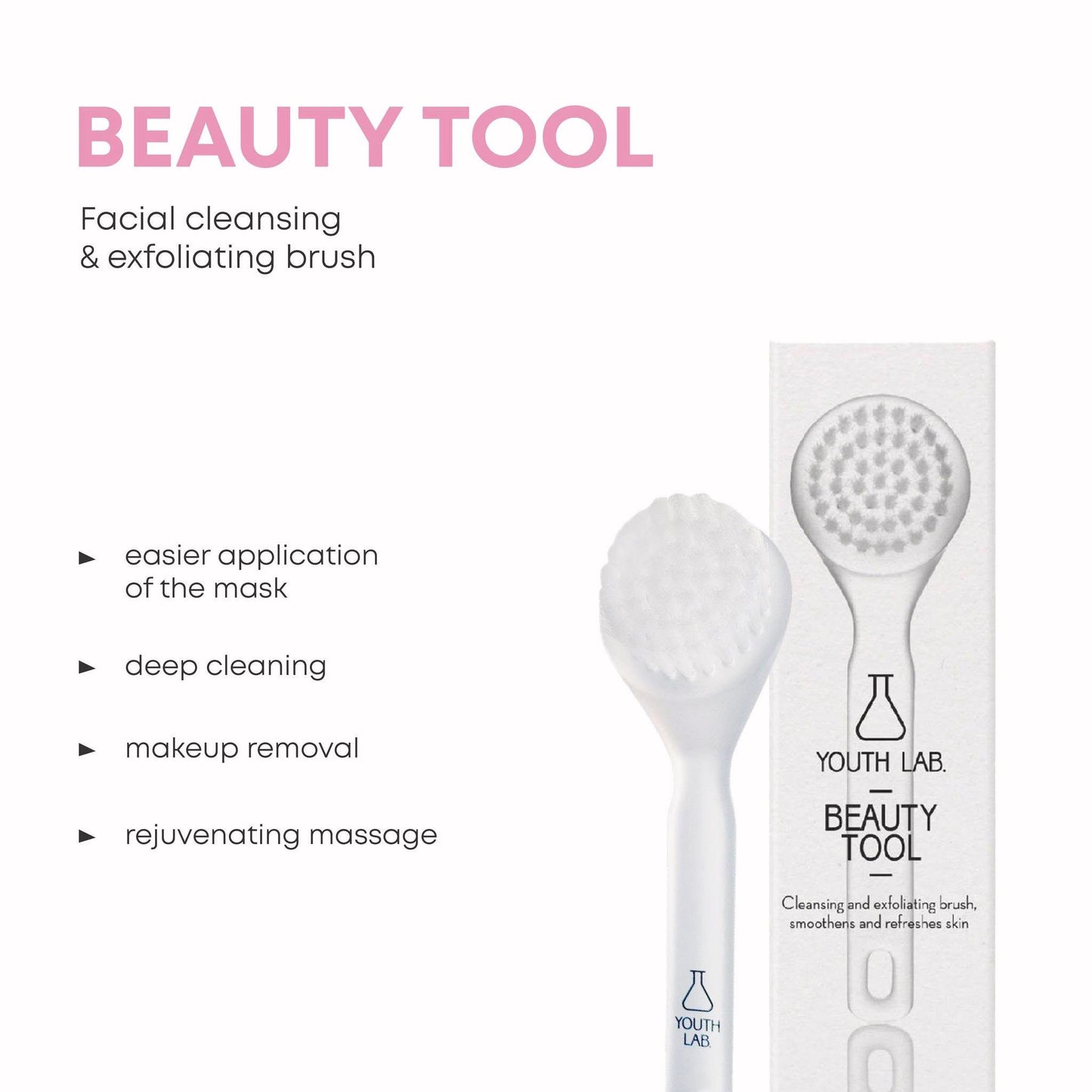 Schoonheidstool: reinigingsborstel