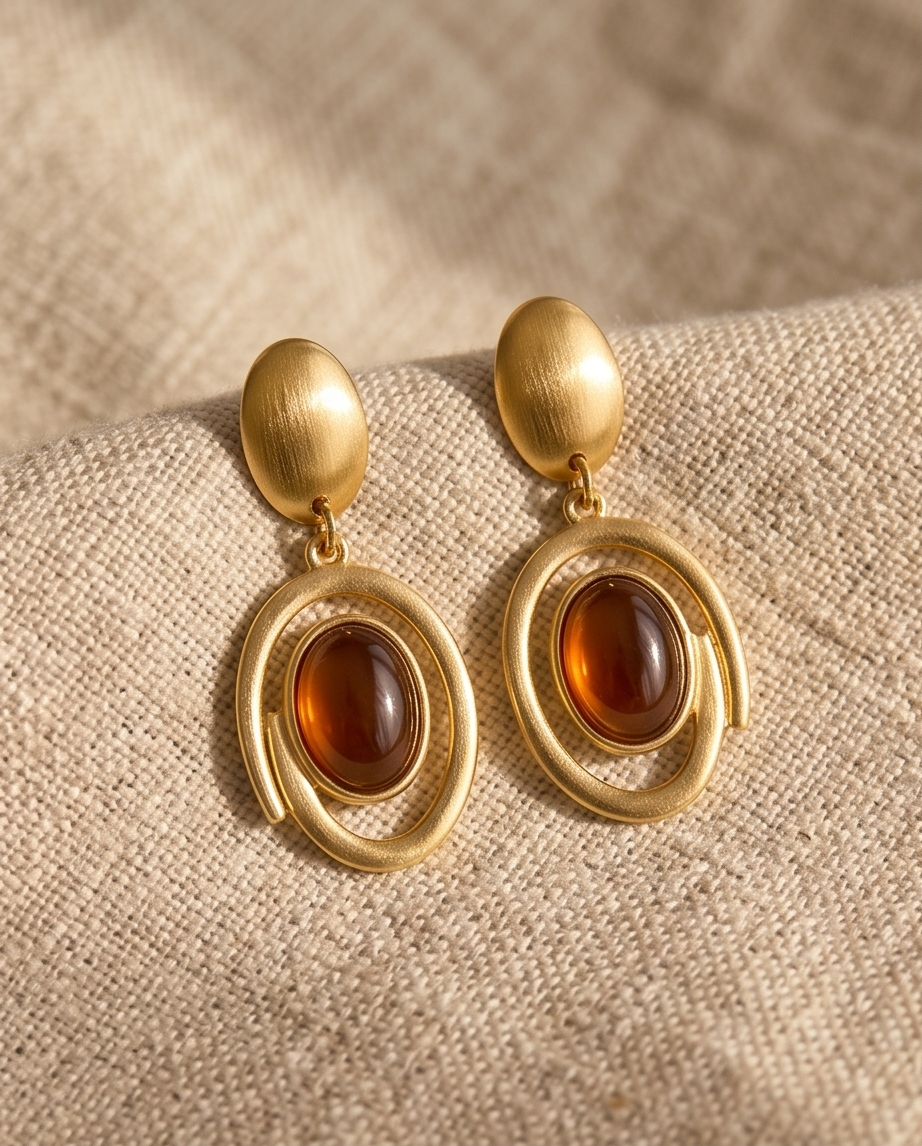 Isa Gold Earrings – Timeless elegance