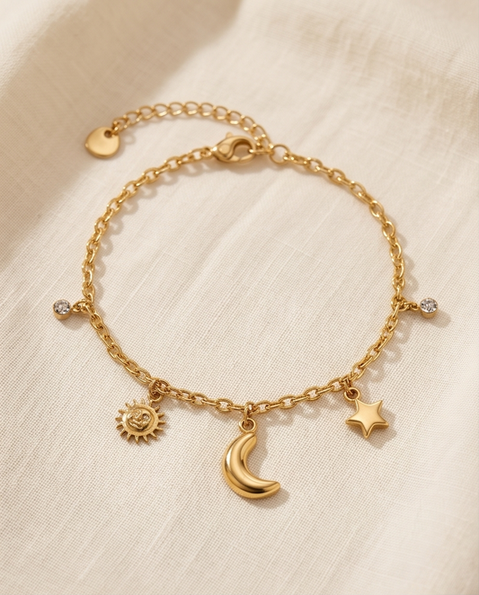 Bracelets Celeste doré acier inoxydable