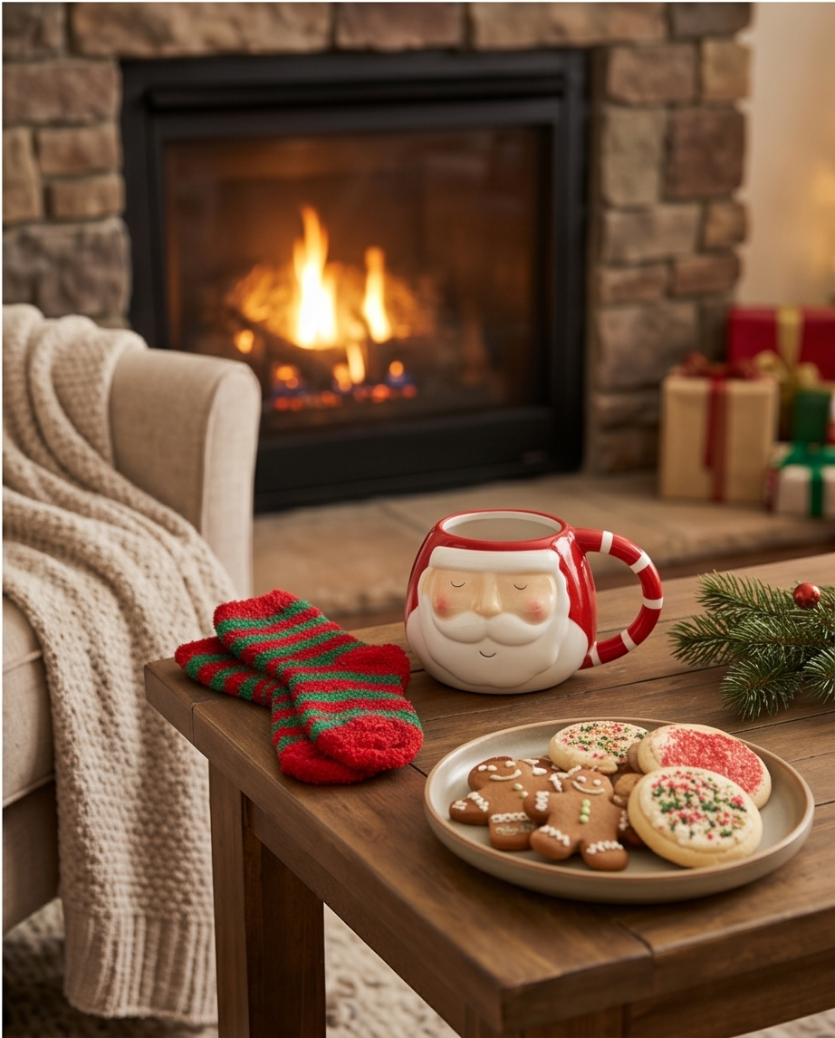 Kerstmok en sokken set
