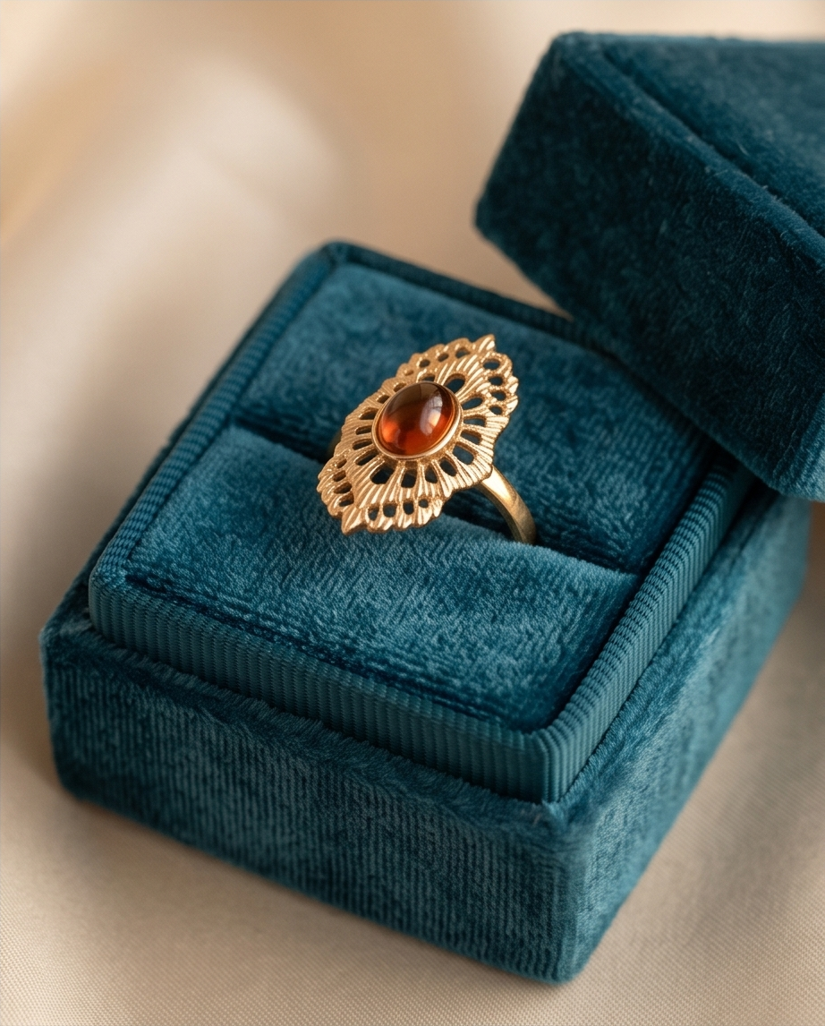 Gouden Kira-ring van roestvrij staal – Minimalistische elegantie