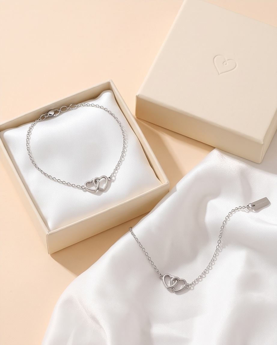 Bracelet Dahlia argenté – Douceur