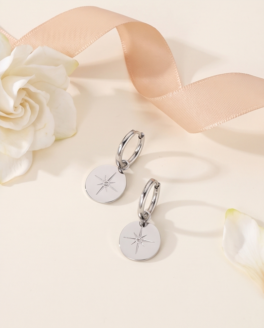 Boucles d’oreilles mini pendantes Léonie – Argent
