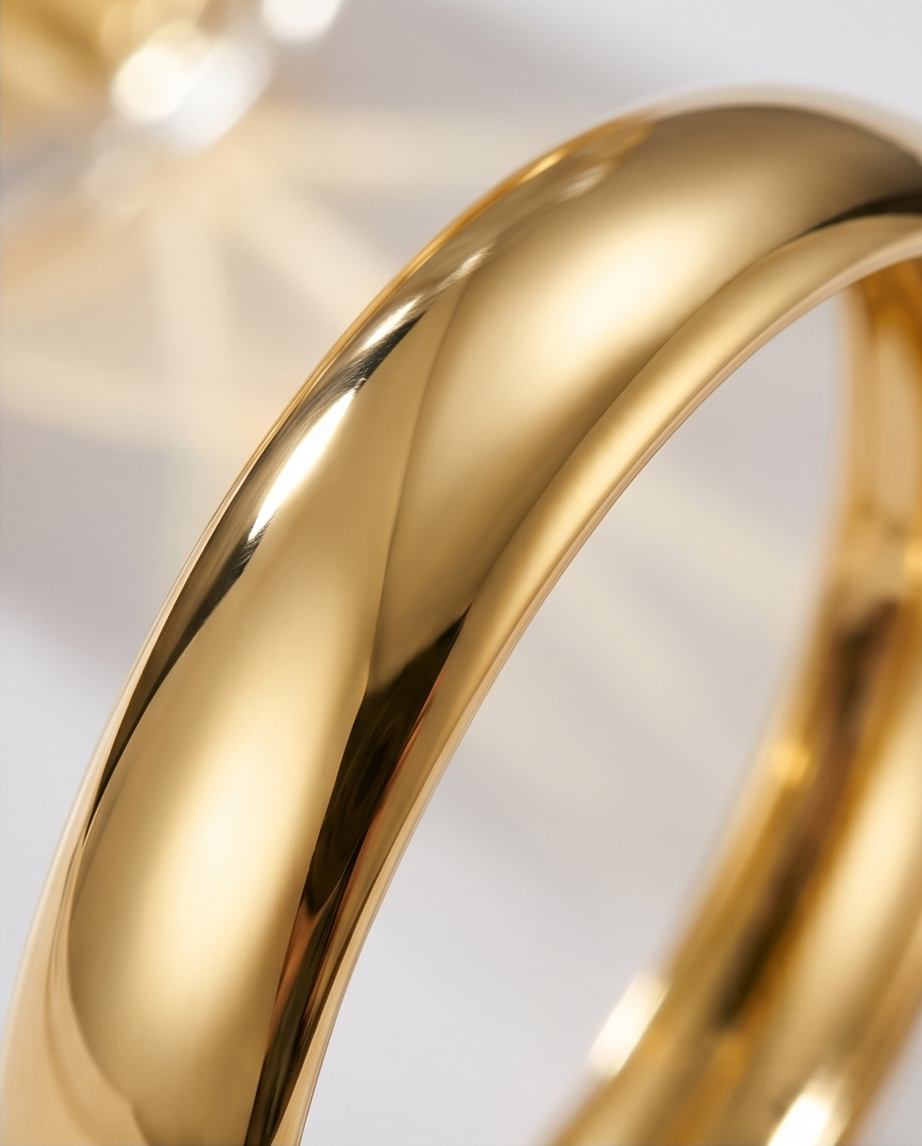 Gepolijste Spiegel Gouden Armband van Roestvrij Staal ✨💛
