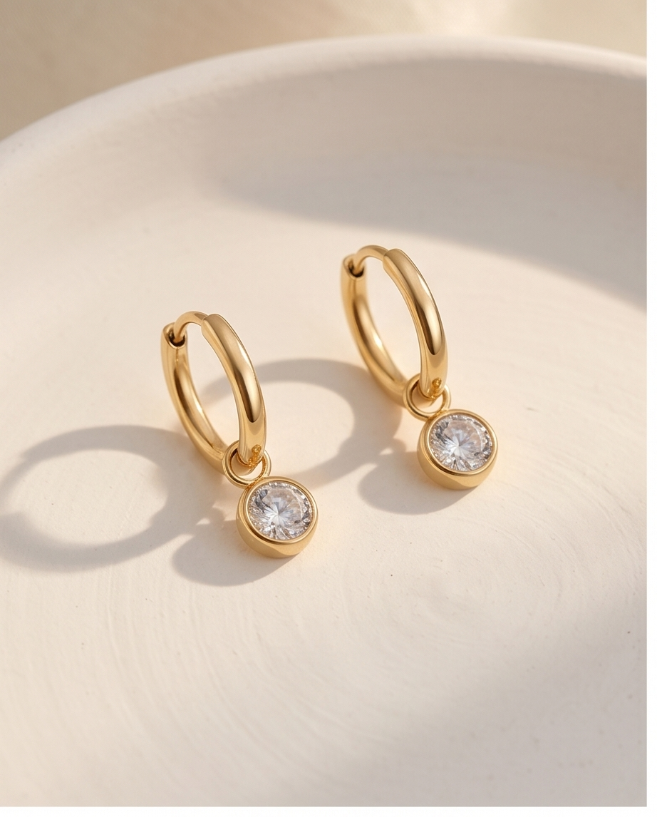 Boucles d’oreilles Solitaire – Style moderne & intemporel