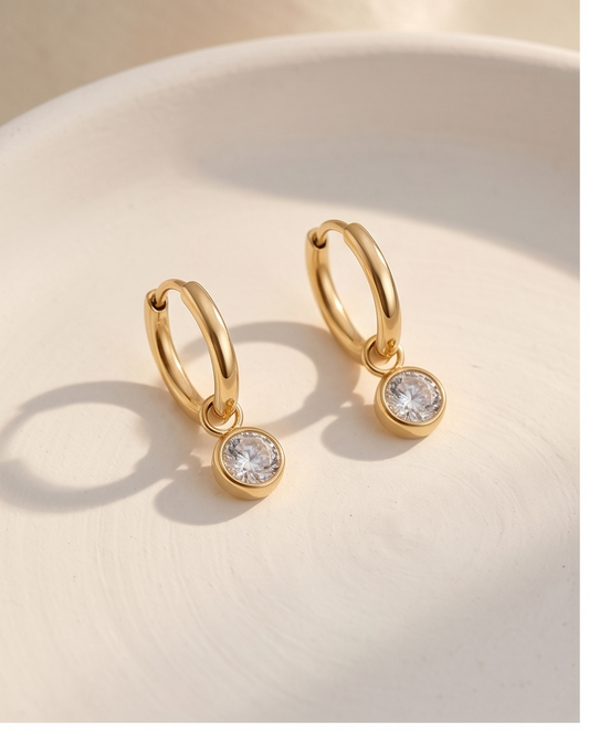 Boucles d’oreilles Solitaire – Style moderne & intemporel