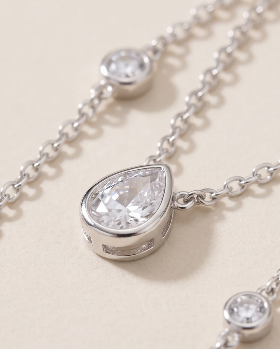 Collier Élise en acier inoxydable – Doré ou Argenté