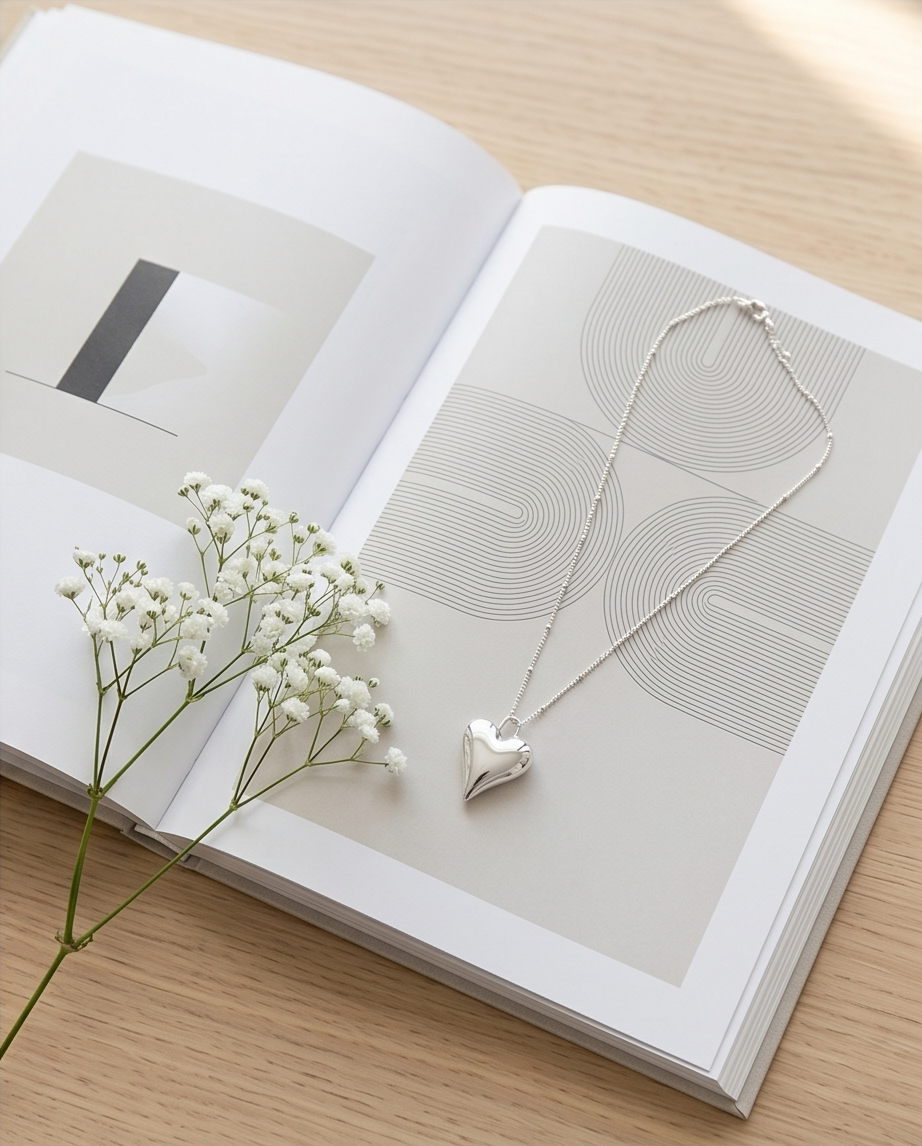 Stainless Steel Heart Necklace 💖✨