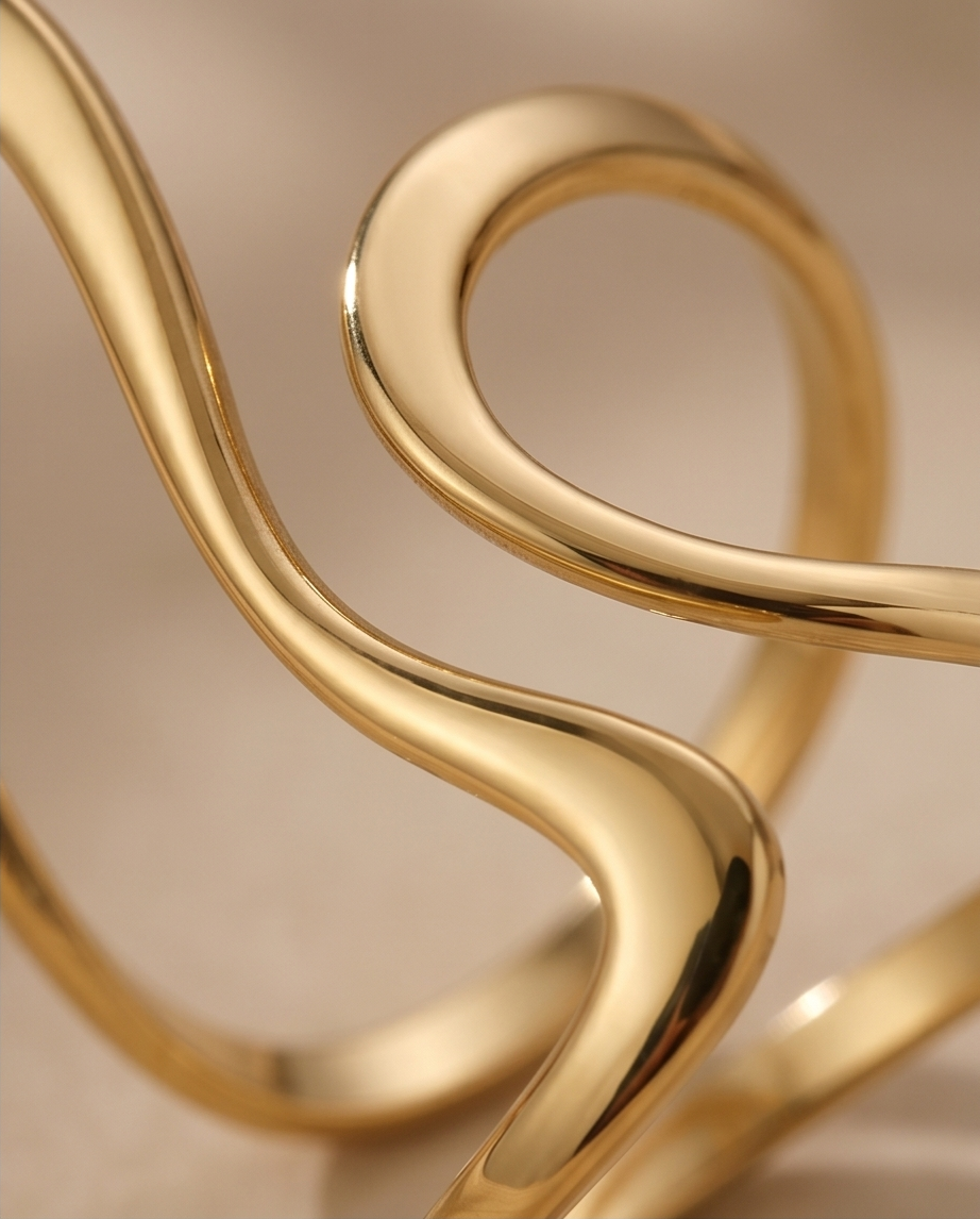 Manon gold-plated stainless steel ring ✨