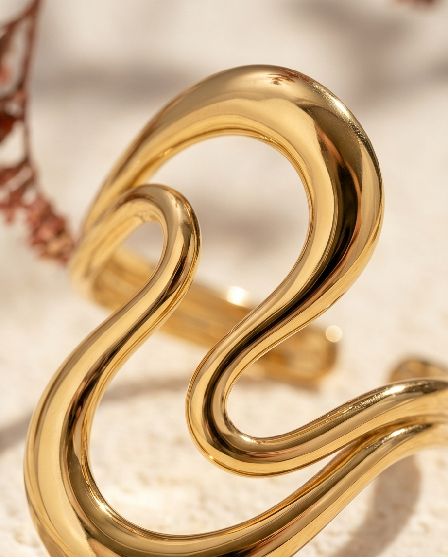 Vergulde ring Sélène ✨