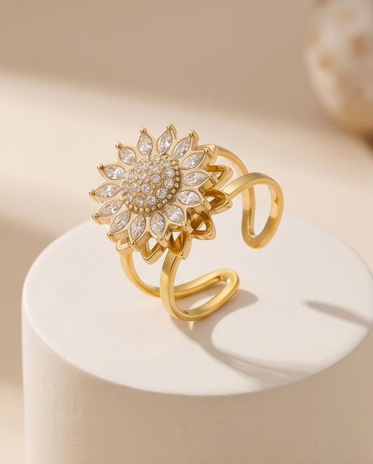 Bague anti-stress Soleil – Calme & relâche ☀️✨