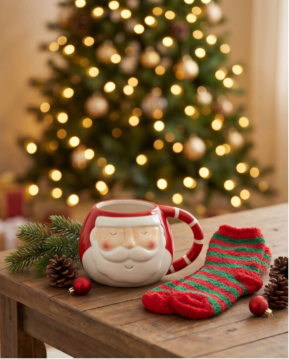 Kerstmok en sokken set
