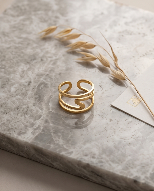 June ring – silver stainless steel
