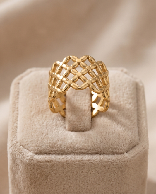 Bague Choupi Dorée en Acier Inoxydable 💛✨