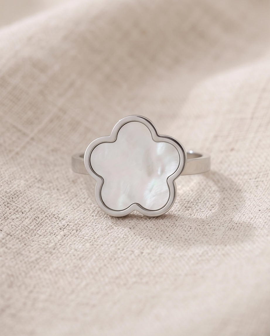Bague- Olympia: Silver White