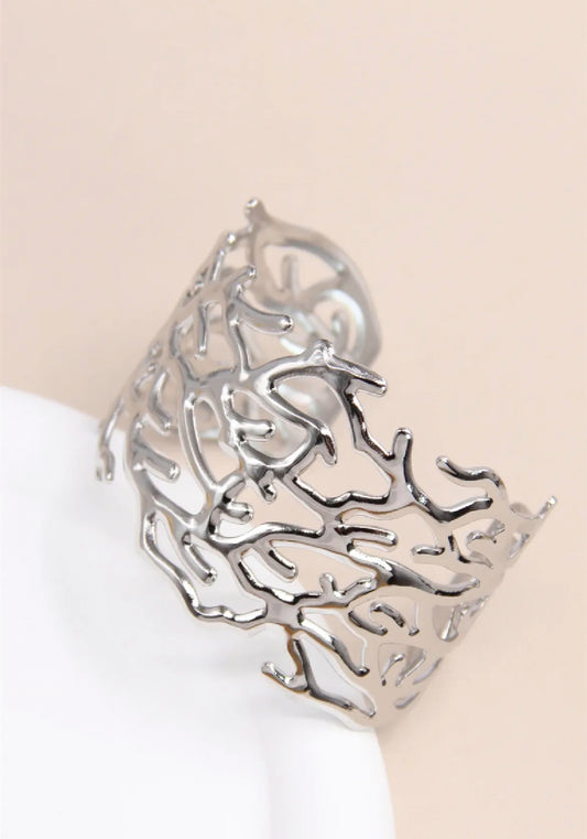 Bracelet Jonc Ajustable: argenté
