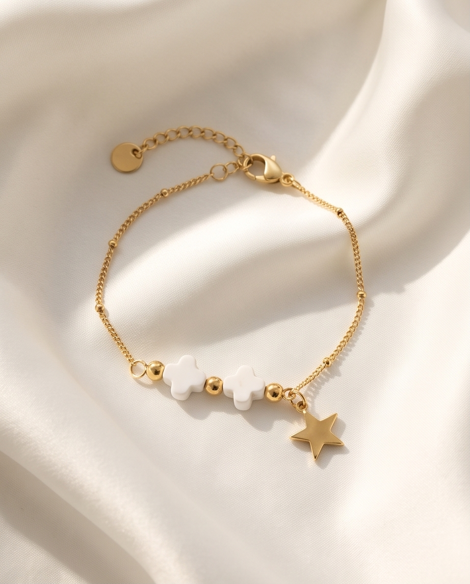 Gold Star Stainless Steel Bracelet ⭐✨