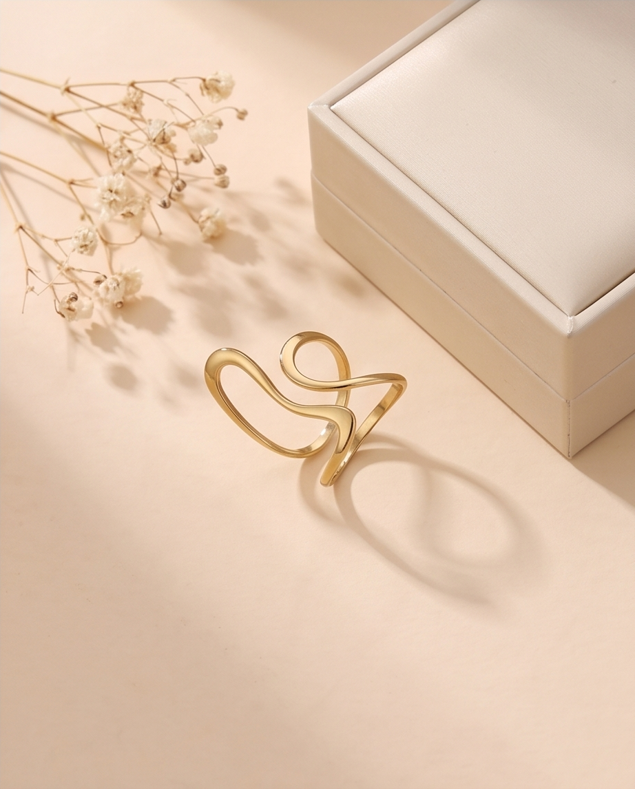 Manon gold-plated stainless steel ring ✨
