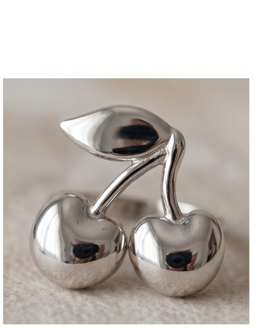 Cherry ring - stainless steel 🍒