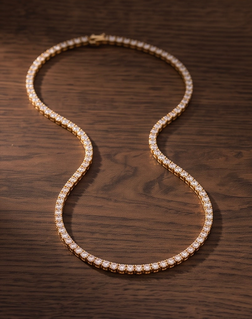 Stainless Steel Éclat Necklace – Gold or Silver