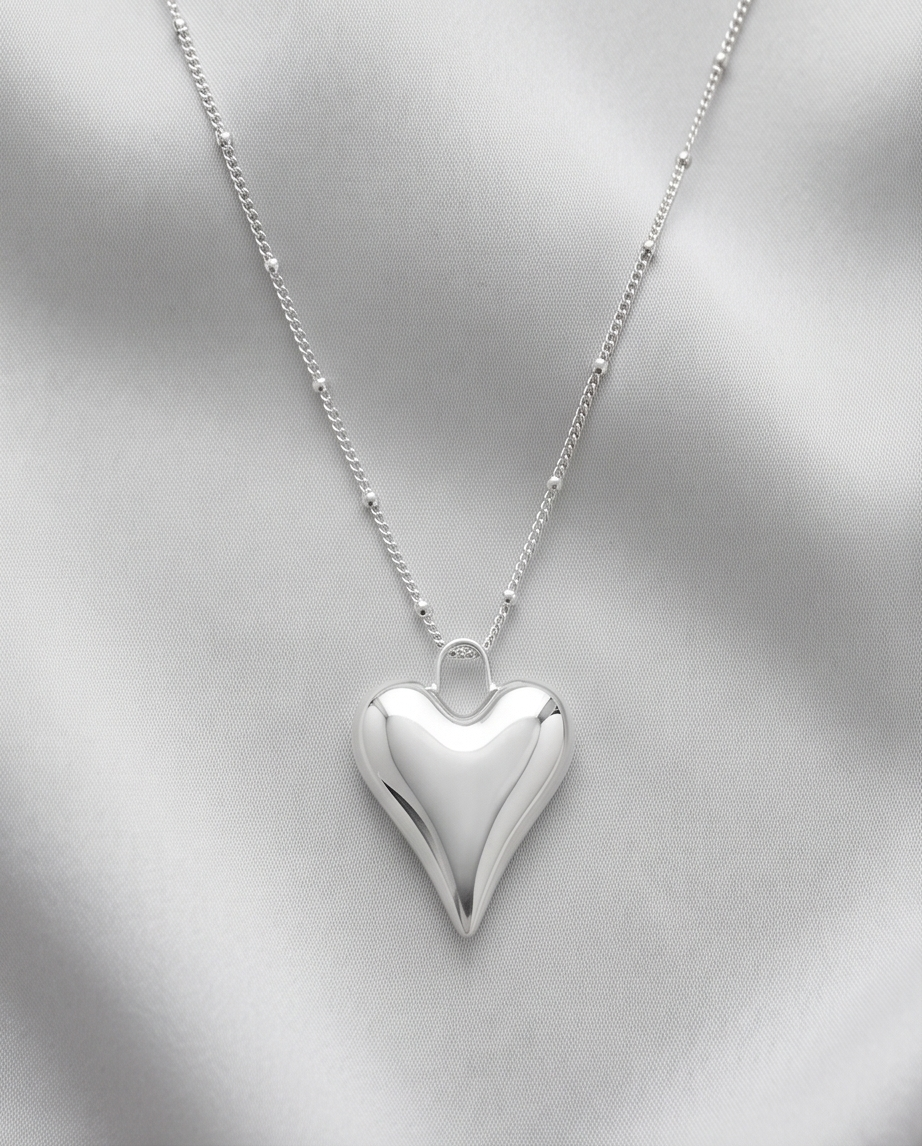 Stainless Steel Heart Necklace 💖✨