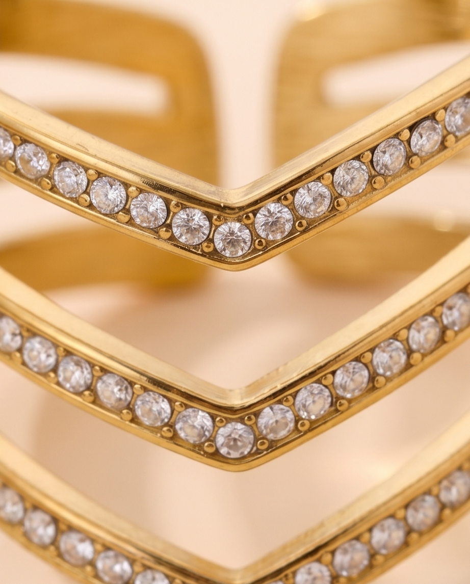 Bague Livia dorée – Glow discret