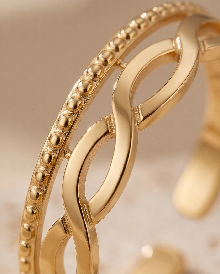 Gold Gege Stainless Steel Ring ✨