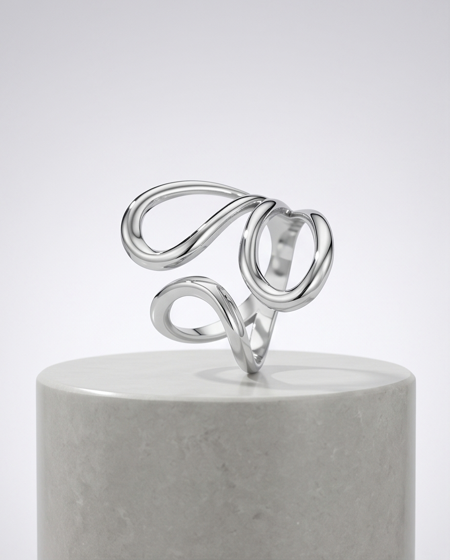Loulou Ring – adjustable stainless steel
