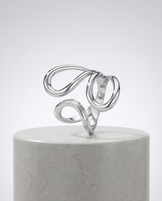 Bague Loulou – acier inoxydable ajustable