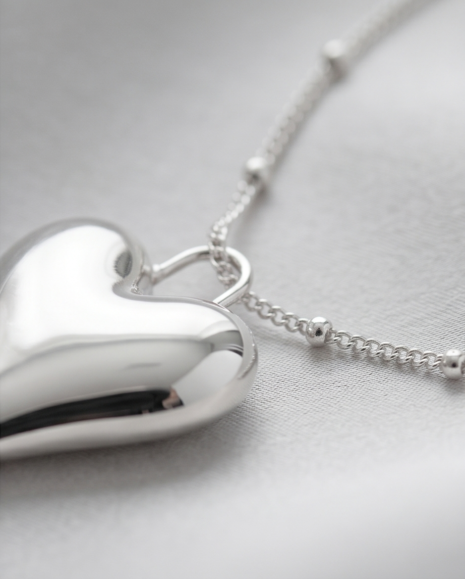 Stainless Steel Heart Necklace 💖✨