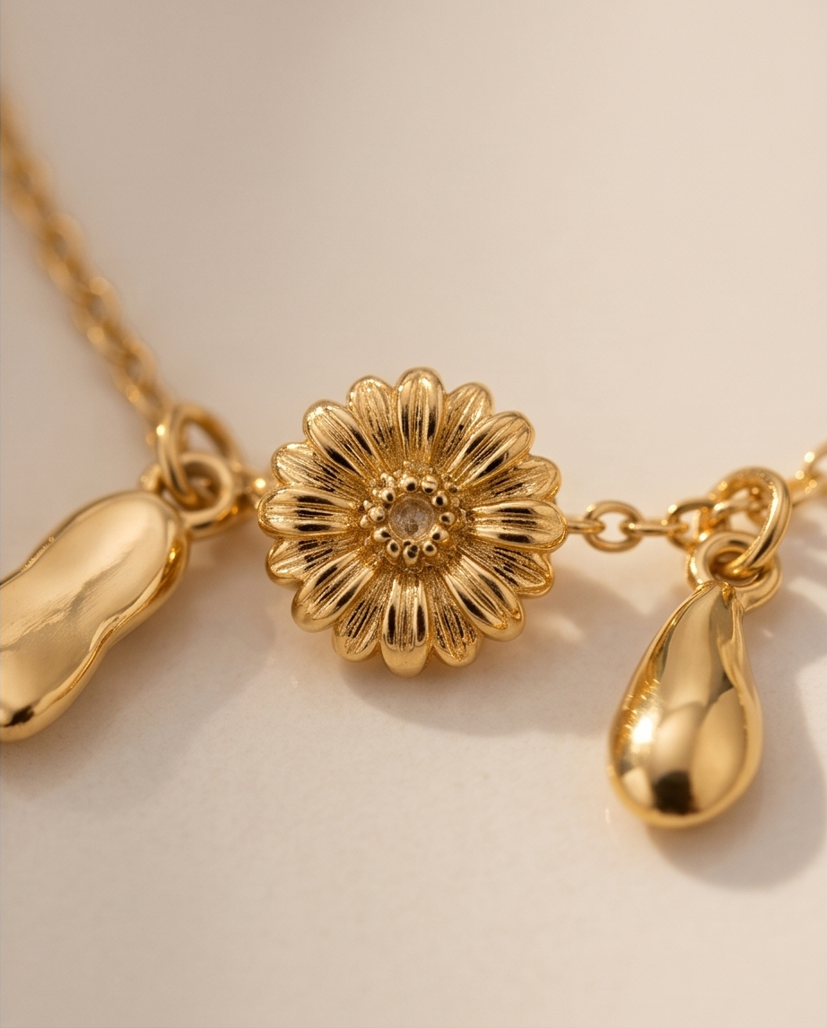 Gouden Jasmine Armband van Roestvrij Staal ✨💛