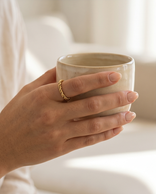 Simply Golden Stainless Steel Ring ✨