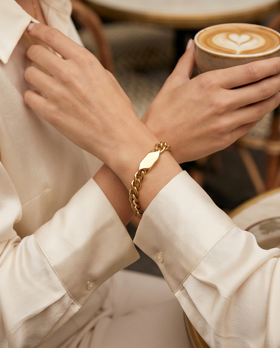 Mai bracelet in gold-plated stainless steel ✨