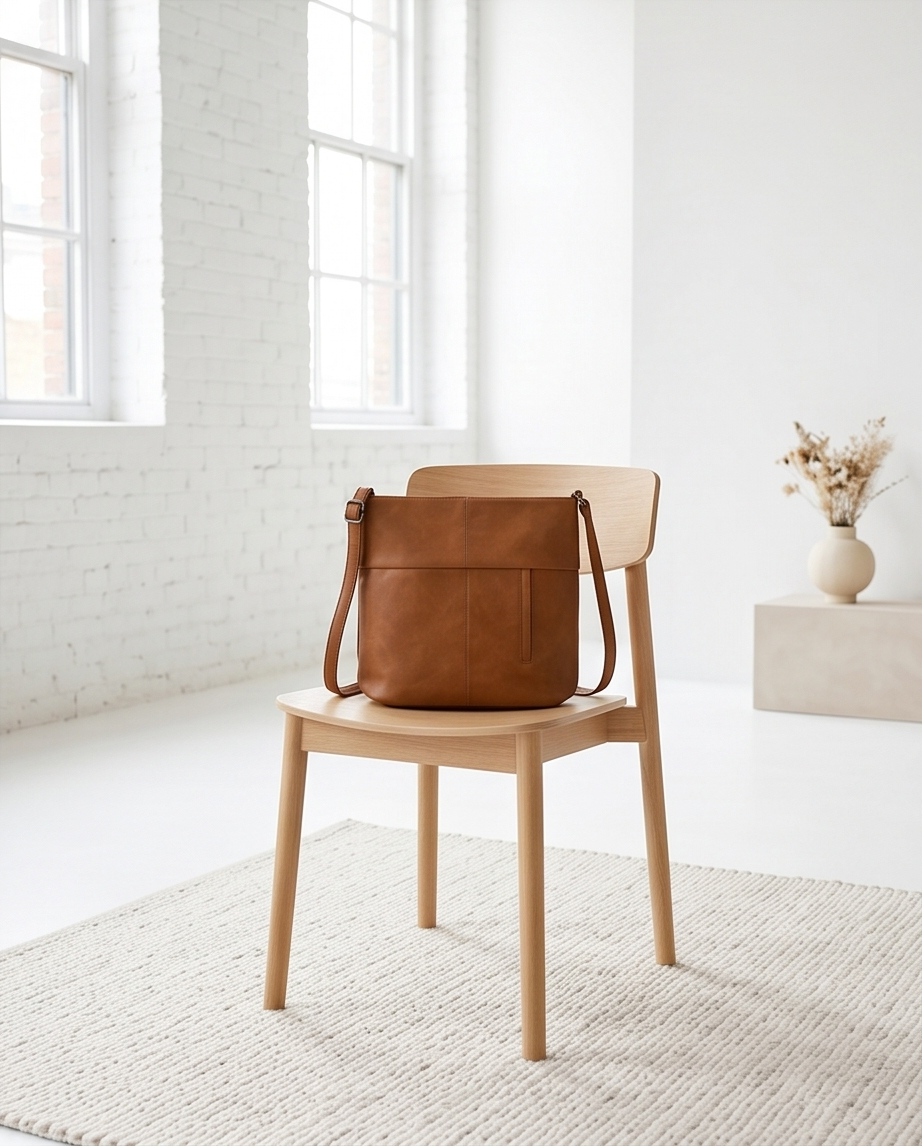 Schoudertas Le Tote Chic camel – Moderne elegantie