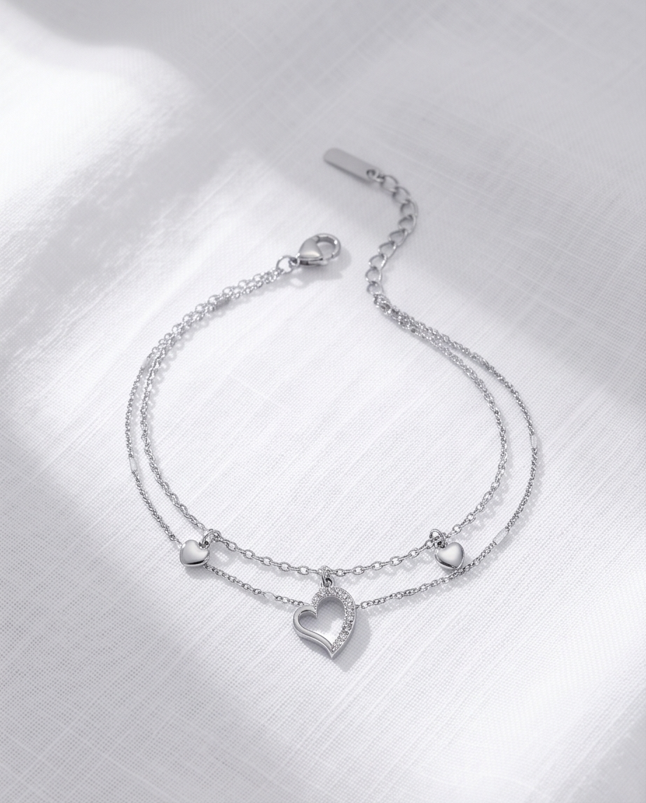 Lovely Gold & Silver Stainless Steel Bracelet ✨🤍