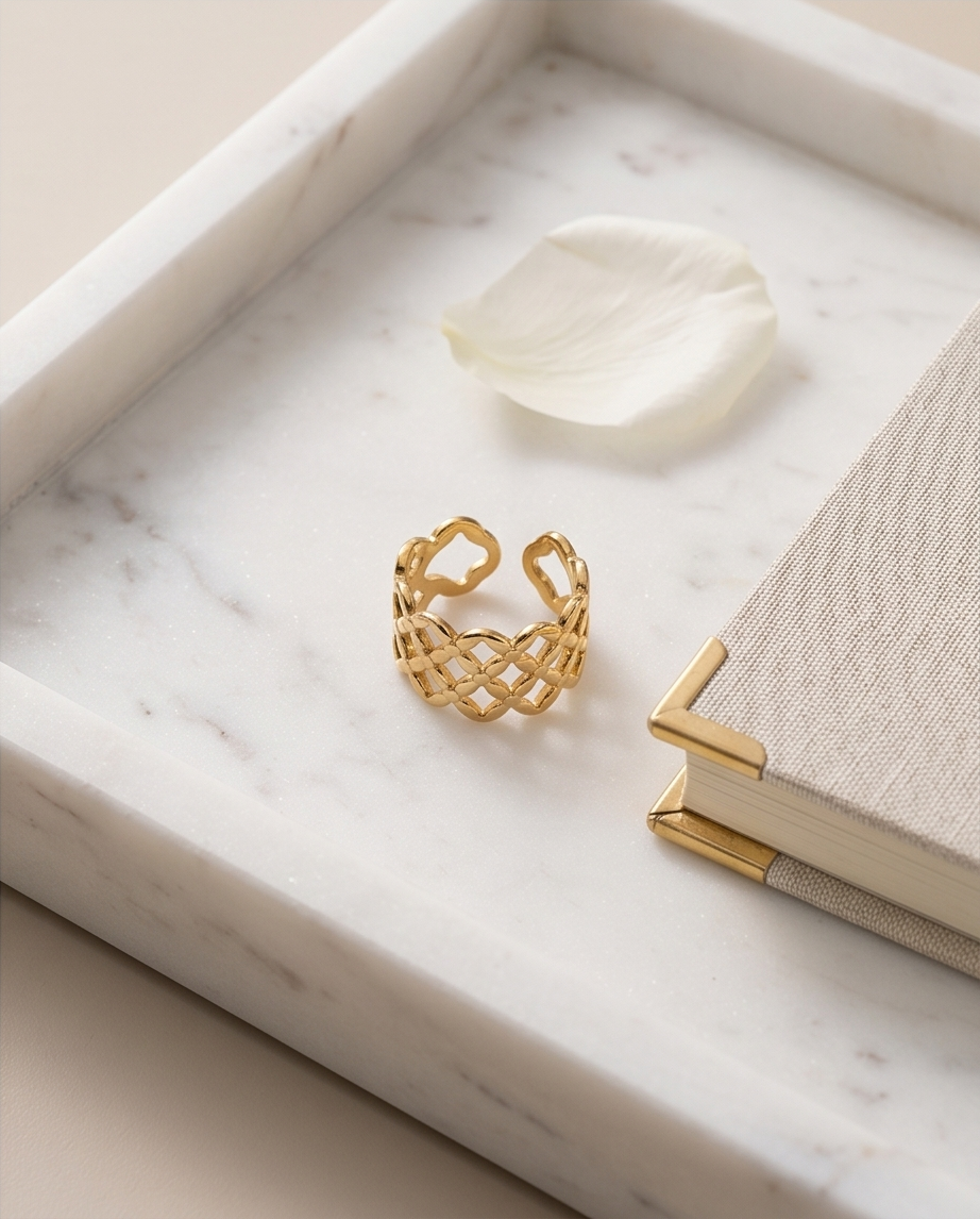 Bague Choupi Dorée en Acier Inoxydable 💛✨