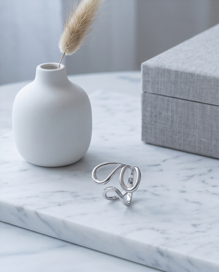Loulou Ring – adjustable stainless steel