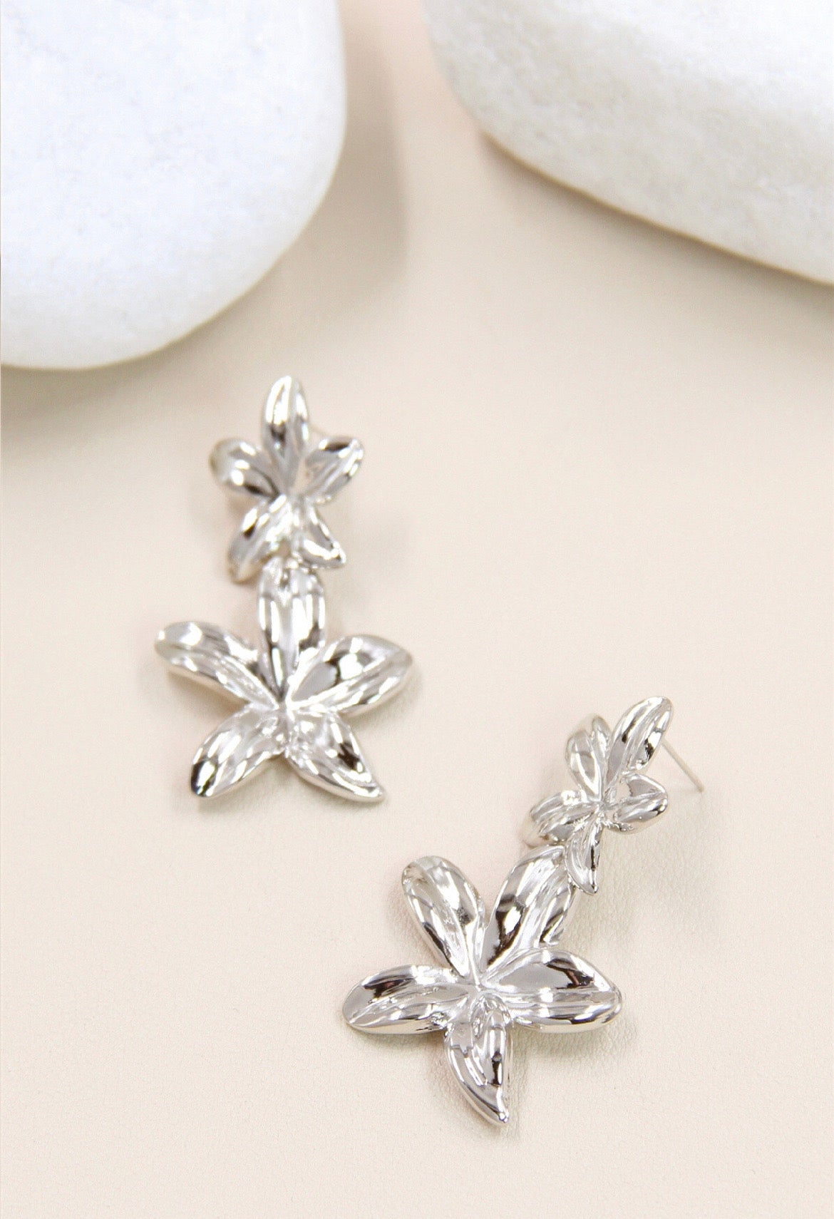 Boucles d'Oreilles Fleur - Élégance Florale