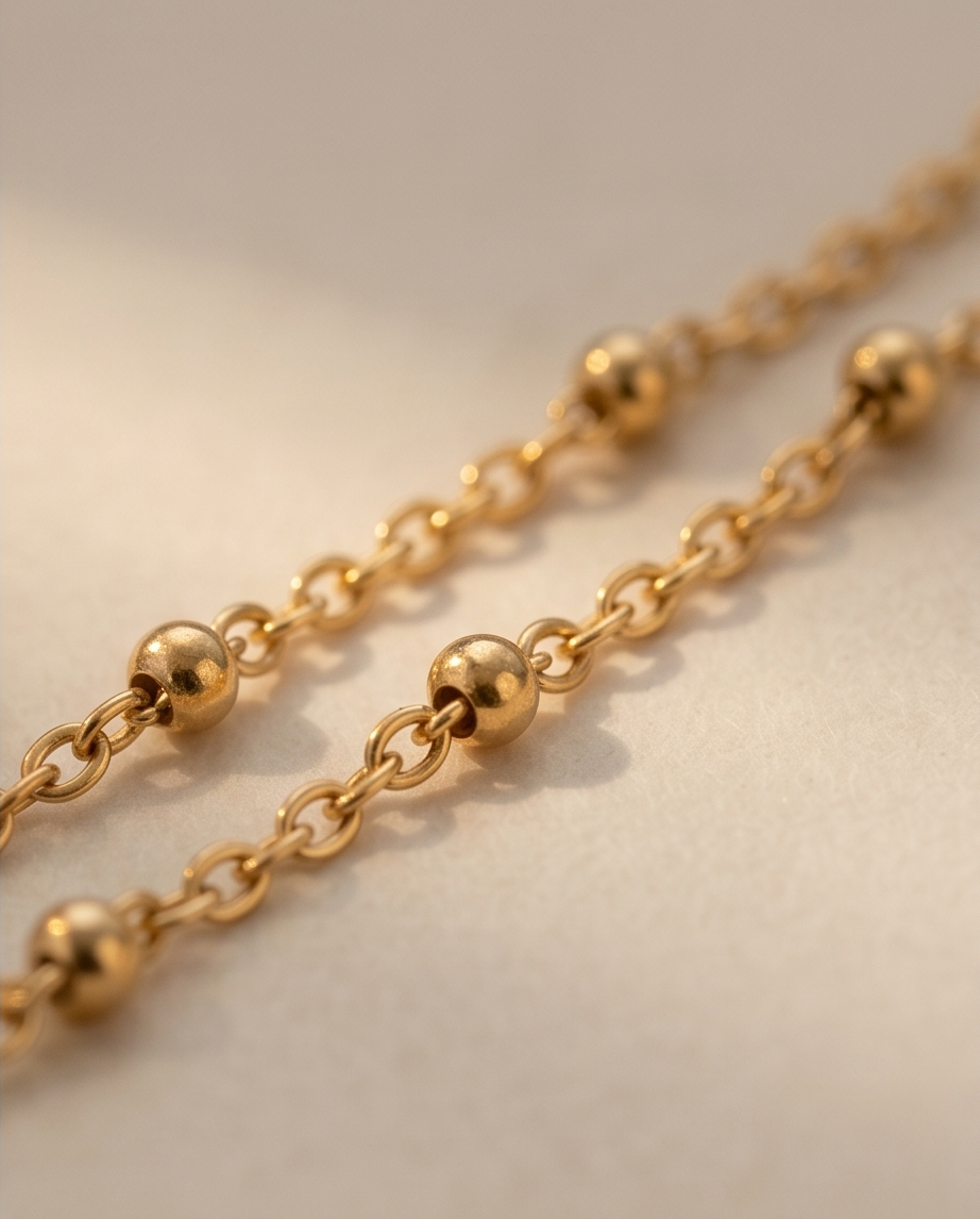 Ketting Senna Goudkleurig RVS – Waterbestendig