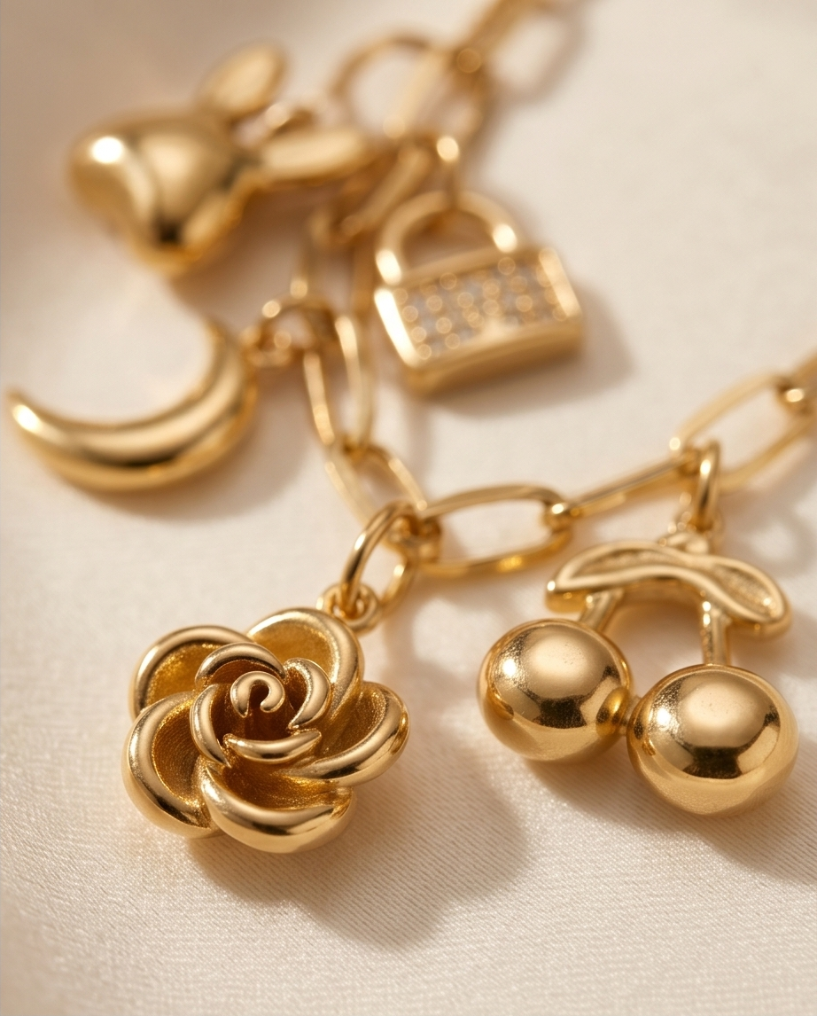 Collier Bri doré en acier inoxydable – Glow simple & stylé