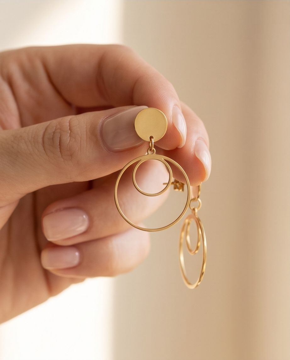 ✨ Boucles Éclipse – L’élégance minimaliste ✨