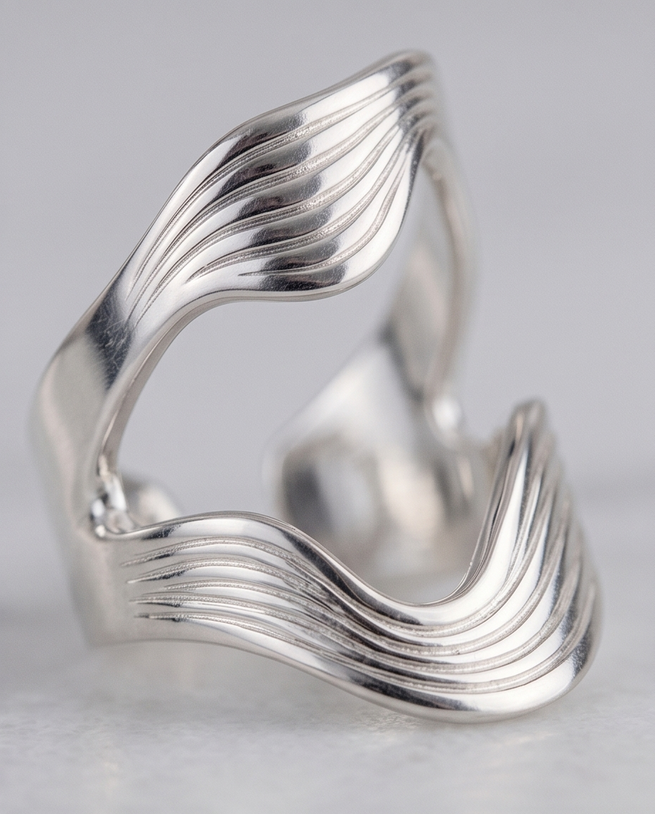 Bague Géraldine en acier inoxydable waterproof