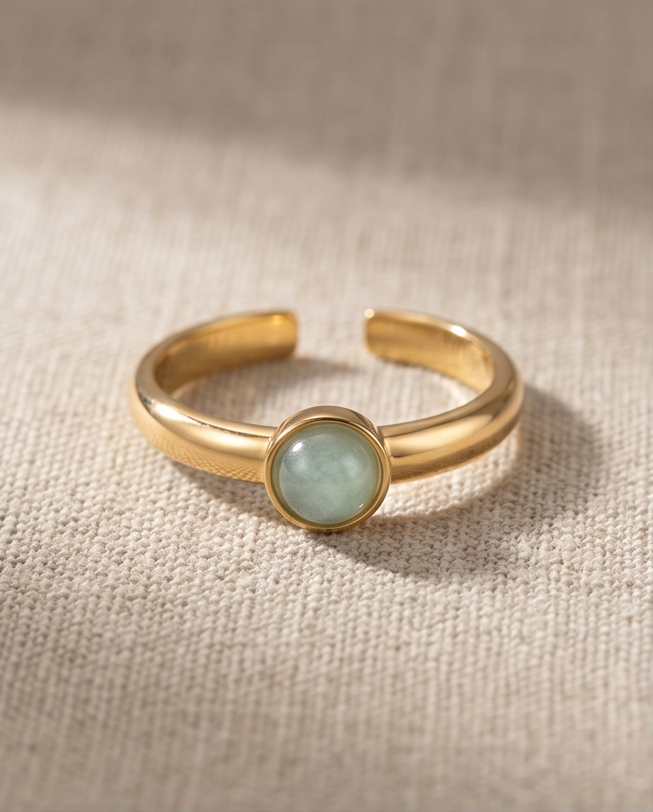 Round Mother-of-Pearl Ring – The glow & summer vibes jewel ✨