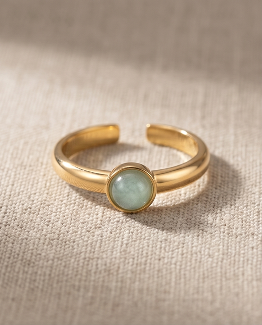 Parelmoeren Ronde Ring – Het sieraad met glow & summer vibes ✨