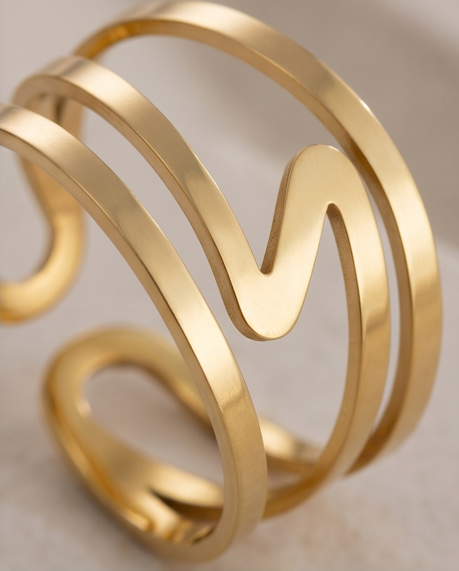 June ring – silver stainless steel