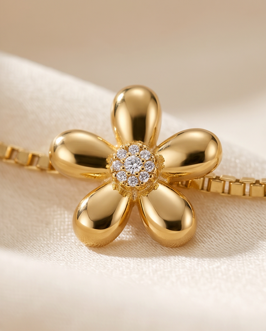 Bracelet Flower en acier inoxydable
