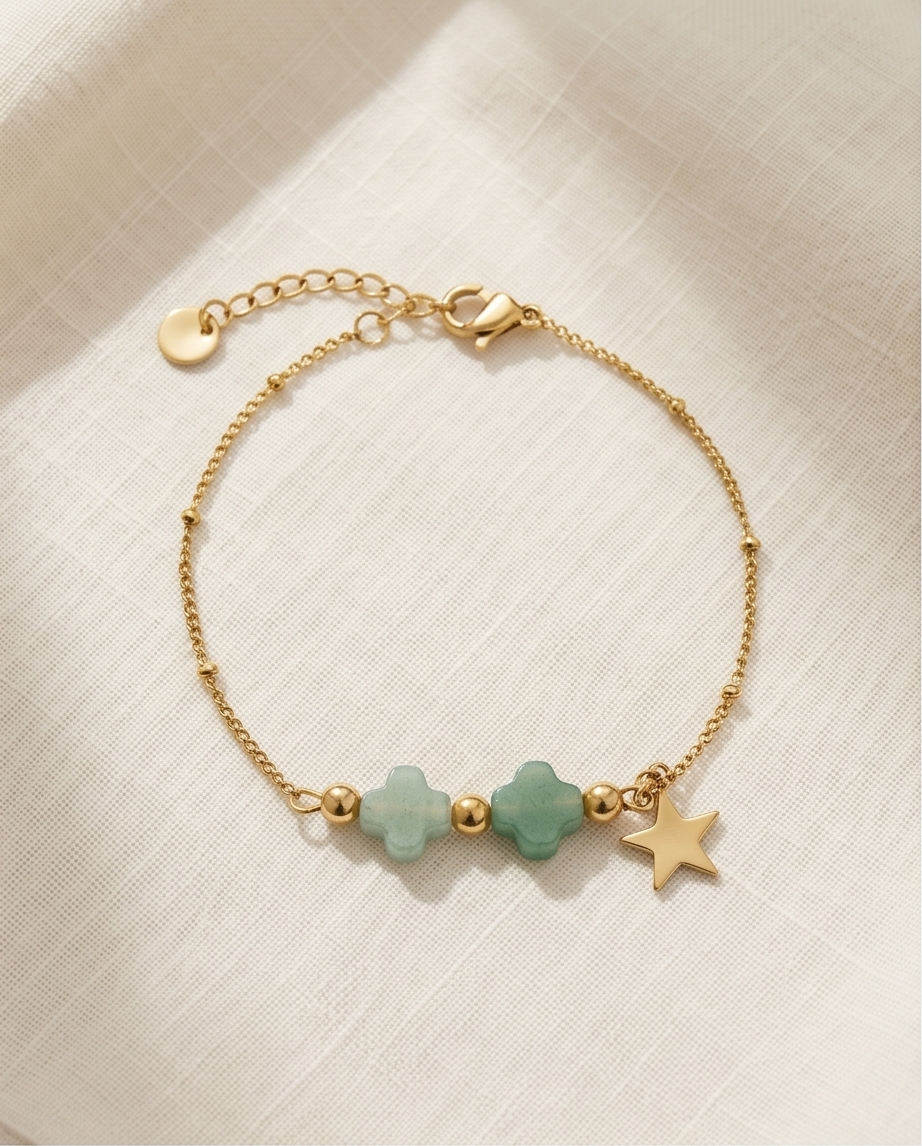 Gold Star Stainless Steel Bracelet ⭐✨