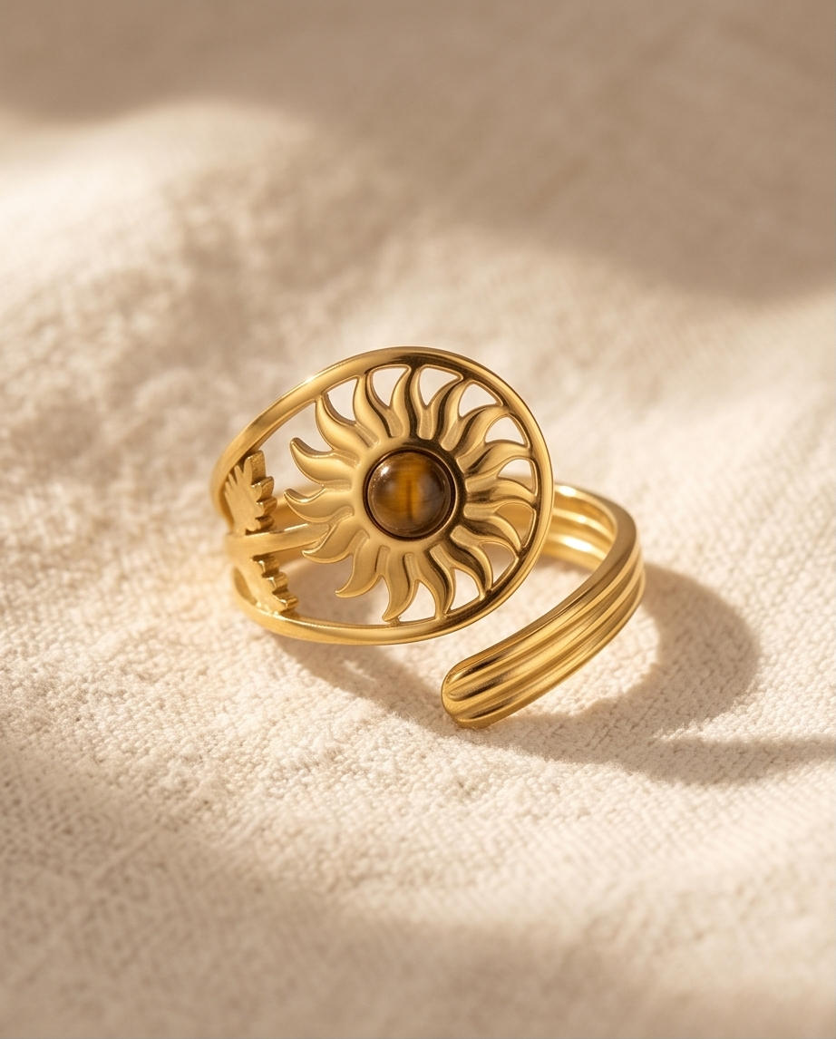 Bague Filou - acier inoxydable doré