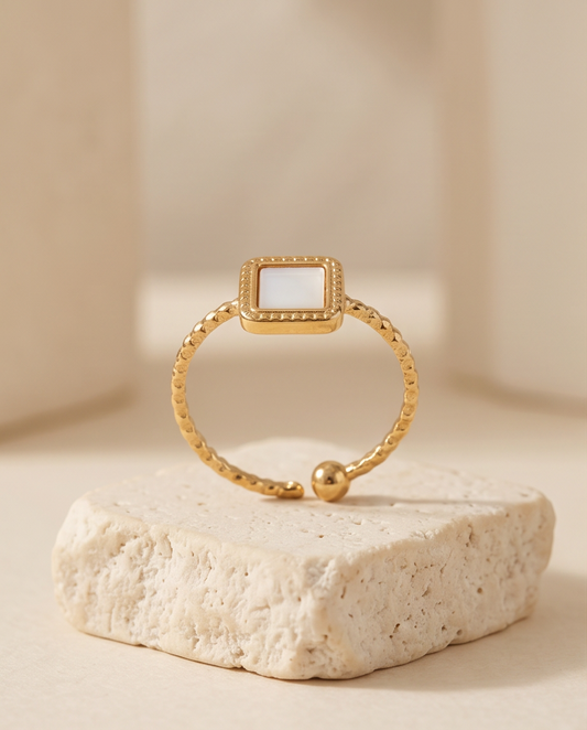 Bague Nina Dorée en Acier Inoxydable ✨💛